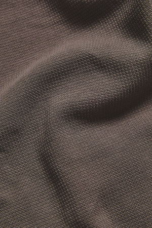 Heavy Weight Textured Crew Neck in Soft Khaki