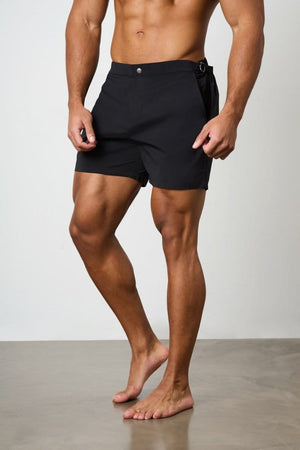 Hybrid Swim Short in Black - TAILORED ATHLETE - ROW