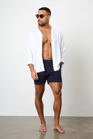 Hybrid Swim Short in Navy - TAILORED ATHLETE - ROW