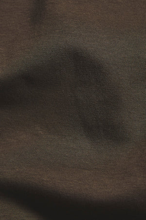 Interlock Half Zip Sweatshirt in Deep Khaki