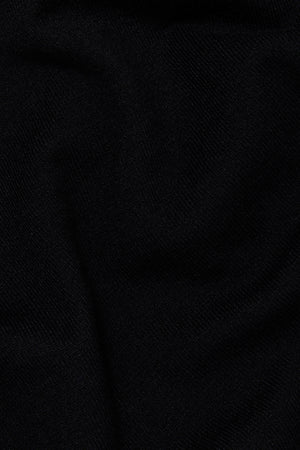 Knitted Polo Shirt in Black