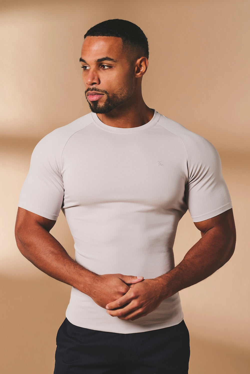 Muscle Fit T-Shirt in Soft Grey