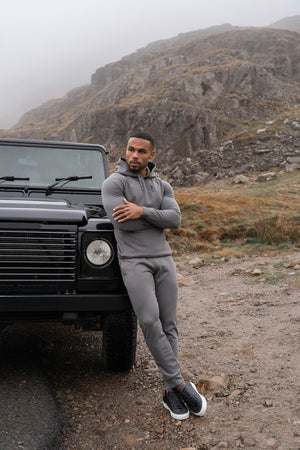 Interlock Hoodie Sweat in Graphite