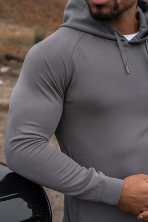 Interlock Hoodie Sweat in Graphite