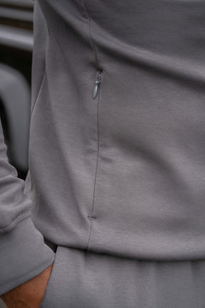 Interlock Hoodie Sweat in Graphite