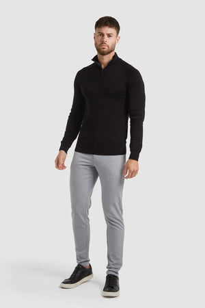 Half Zip Neck in Black - TAILORED ATHLETE - ROW