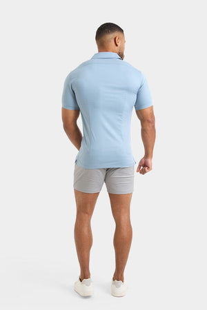 Bamboo Revere Collar Shirt in Duck Egg - TAILORED ATHLETE - ROW