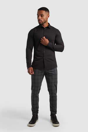 Bamboo Shirt in Black - TAILORED ATHLETE - ROW