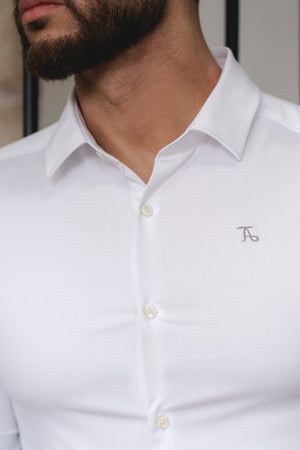 Bamboo Shirt in White - TAILORED ATHLETE - ROW