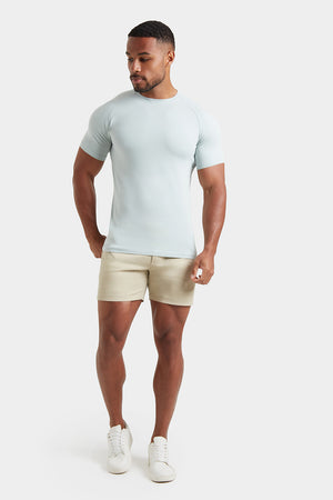 Premium Muscle Fit T-Shirt in Soft Green - TAILORED ATHLETE - ROW