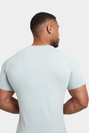 Premium Muscle Fit T-Shirt in Soft Green - TAILORED ATHLETE - ROW