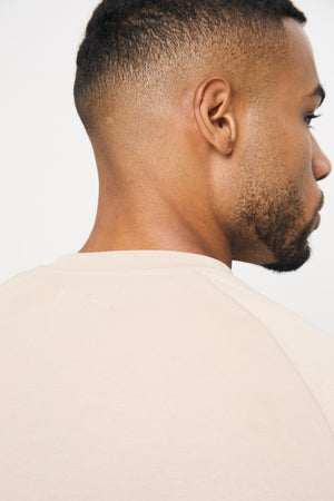 Interlock Crew Neck Sweat in Stone