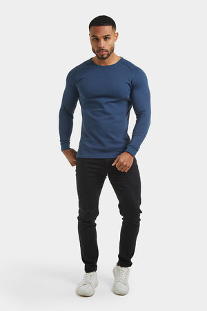 Micro-waffle T-Shirt in Navy - TAILORED ATHLETE - ROW