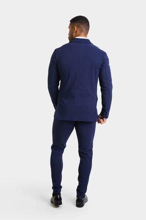 True Muscle Fit Tech Suit Jacket in Navy - TAILORED ATHLETE - ROW