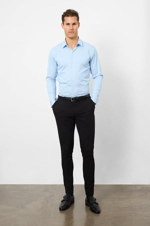 Performance Business Shirt in Blue/White Bengal Stripe - TAILORED ATHLETE - ROW