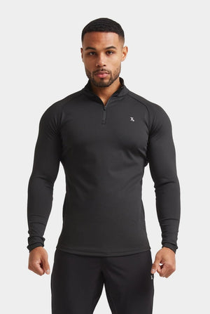 Training Quarter Zip in Black - TAILORED ATHLETE - ROW