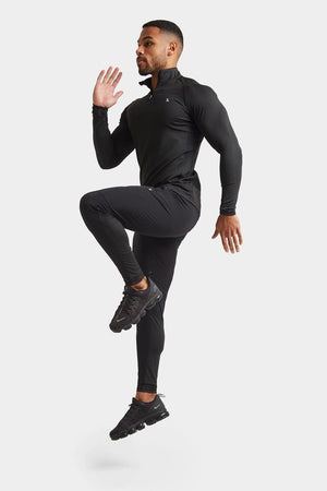 Training Quarter Zip in Black - TAILORED ATHLETE - ROW