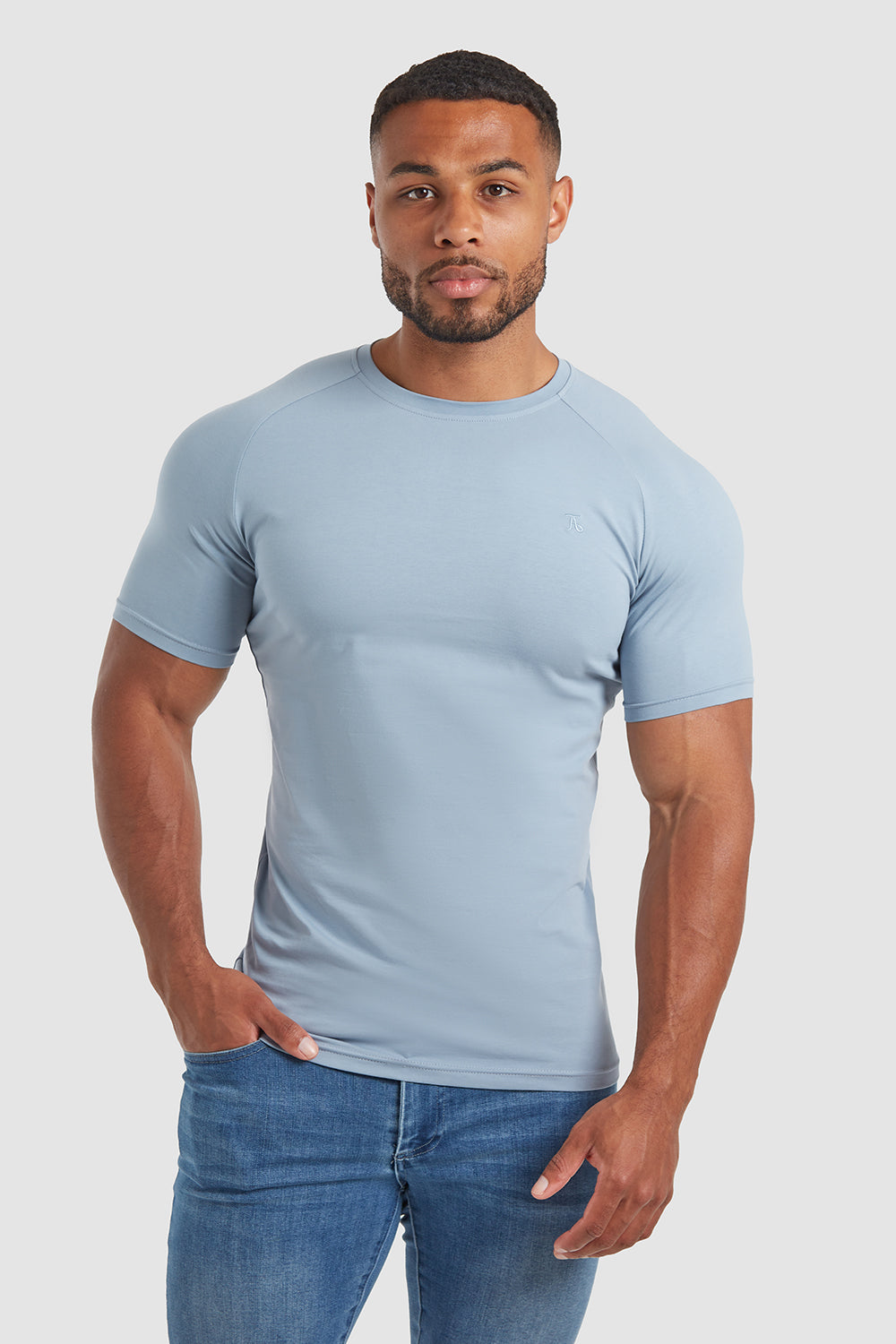 Muscle Fit T-Shirt in Storm - TAILORED ATHLETE - ROW