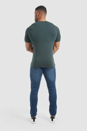 Muscle Fit T-Shirt in Pine - TAILORED ATHLETE - ROW