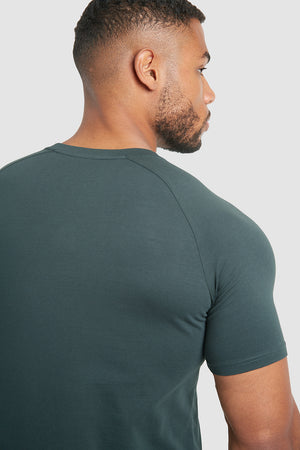 Muscle Fit T-Shirt in Pine - TAILORED ATHLETE - ROW