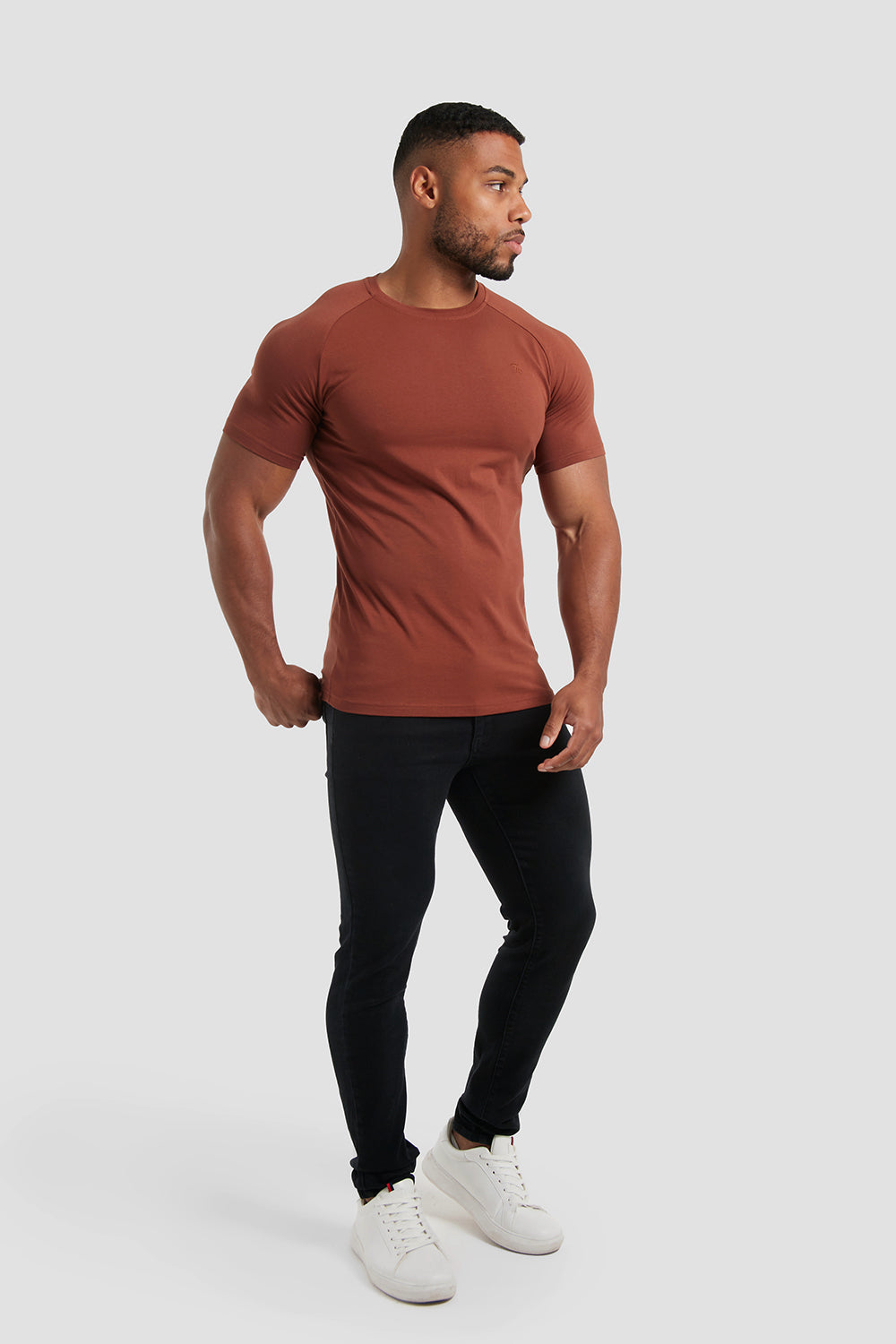 Muscle Fit T-Shirt in Concrete Grey