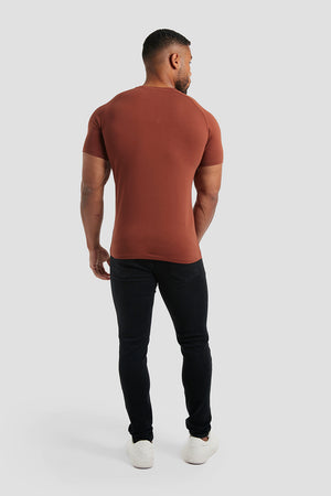 Muscle Fit T-Shirt in Chestnut - TAILORED ATHLETE - ROW