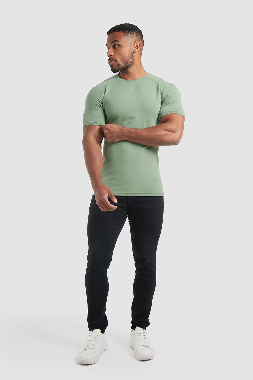 Muscle Fit T-Shirt in Thyme - TAILORED ATHLETE - ROW