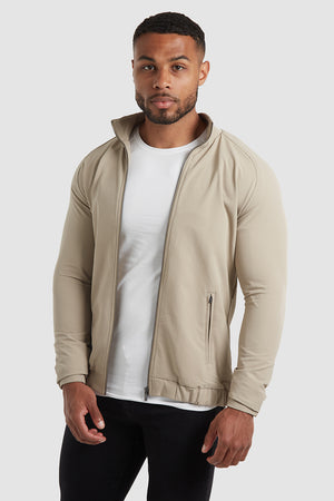 Harrington Jacket in Stone - TAILORED ATHLETE - ROW