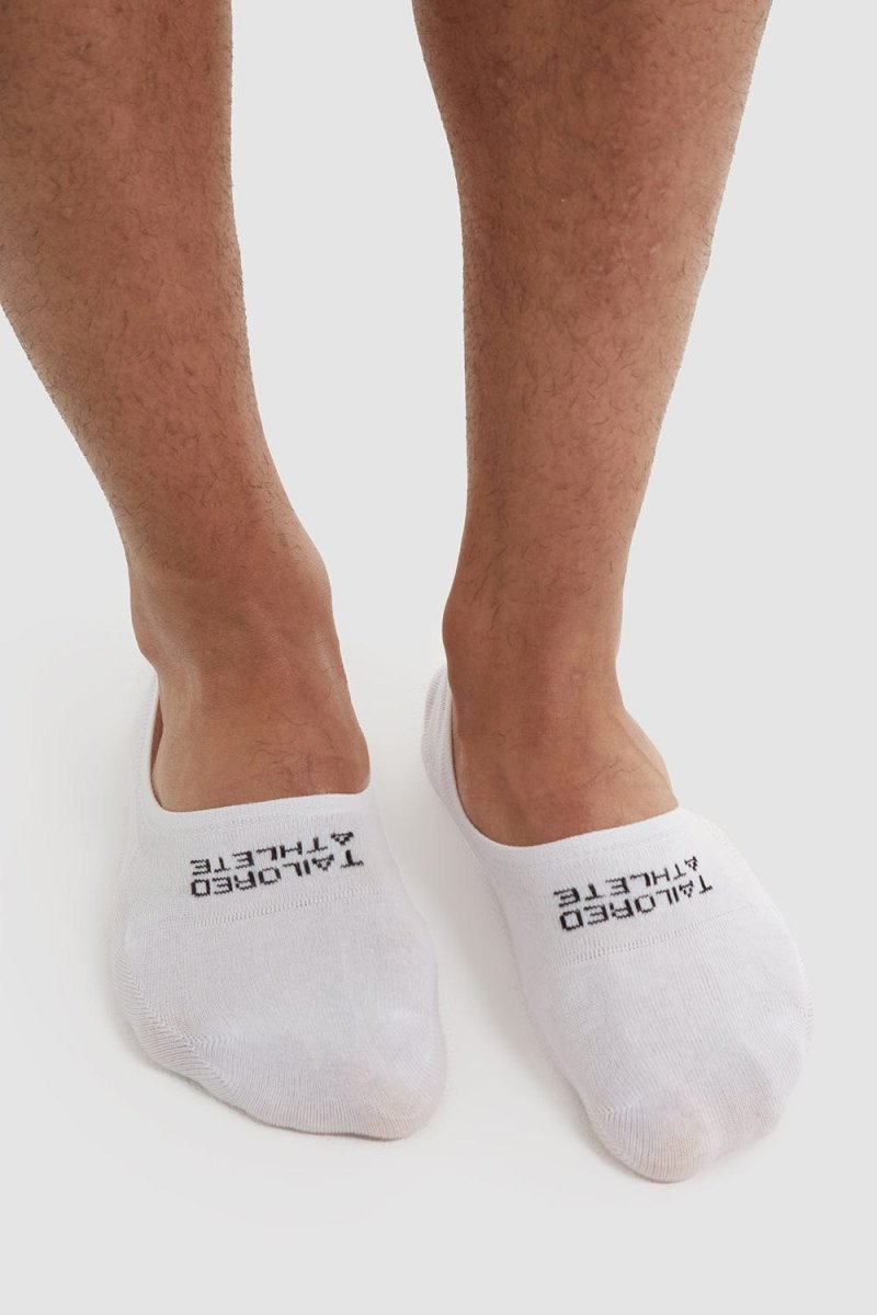 3 Pack No Show Socks in White - TAILORED ATHLETE - ROW