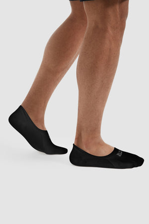 6 Pack No Show Socks in Black - TAILORED ATHLETE - ROW