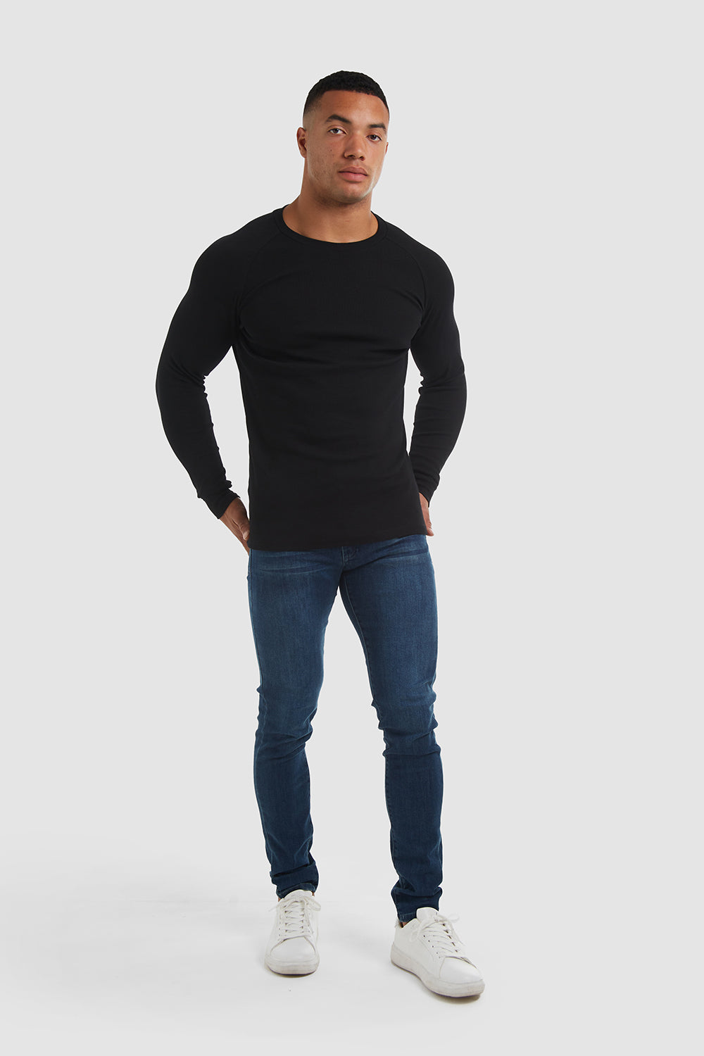 Rib T-Shirt in Black - TAILORED ATHLETE - ROW