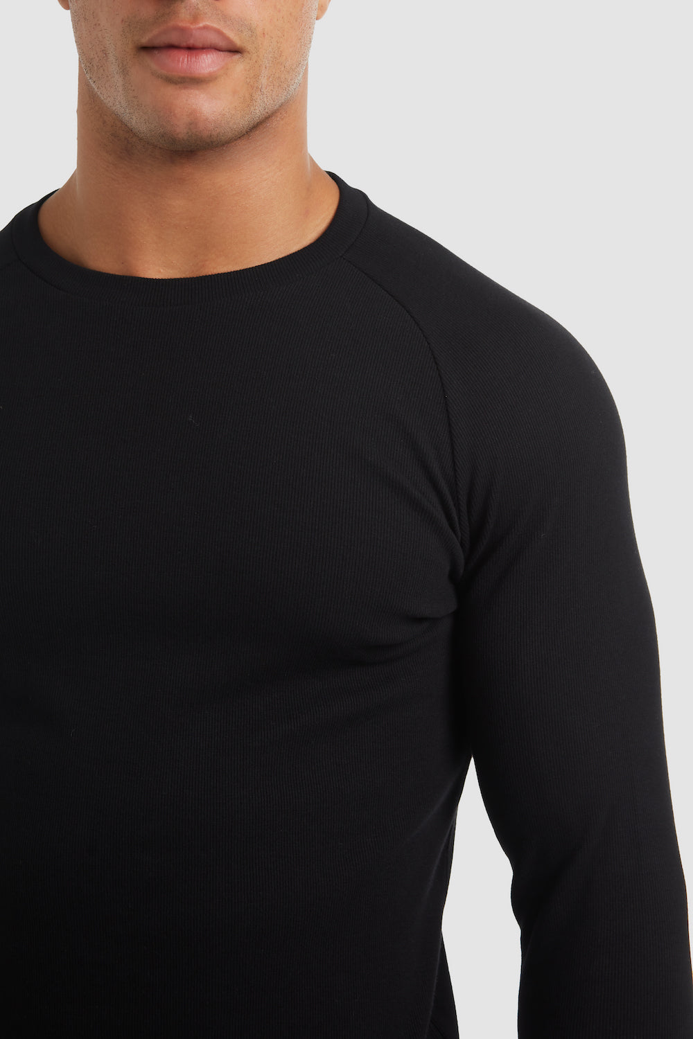 Rib T-Shirt in Black - TAILORED ATHLETE - ROW