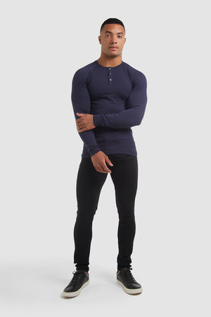 Everyday Henley in Navy - TAILORED ATHLETE - ROW