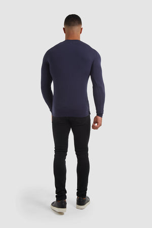 Everyday Henley in Navy - TAILORED ATHLETE - ROW