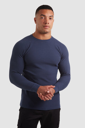 Waffle T-Shirt (LS) in Ink - TAILORED ATHLETE - ROW