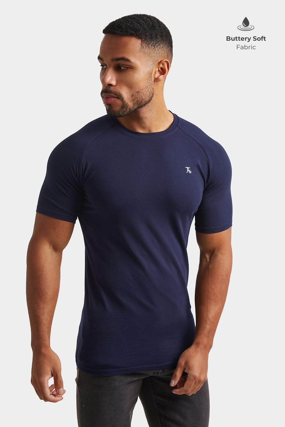 Premium Muscle Fit T-Shirt in True Navy - TAILORED ATHLETE - ROW