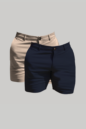 Muscle Fit Chino Shorts 2-Pack - TAILORED ATHLETE - ROW