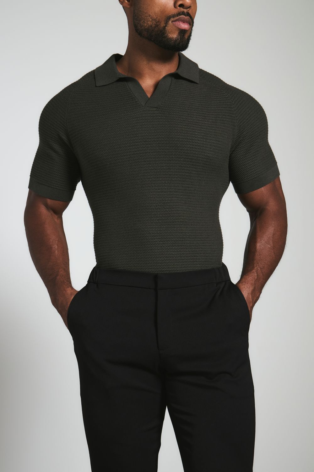 365 Muscle Fit Trouser in Black
