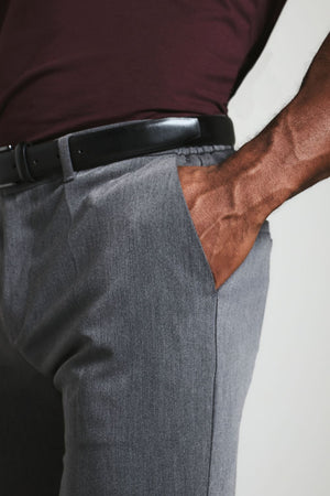 Muscle Fit Essential Trousers in Charcoal