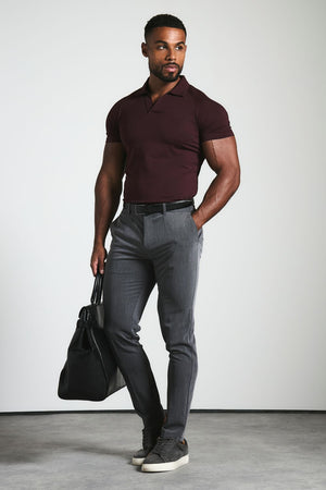 Muscle Fit Essential Trousers in Charcoal