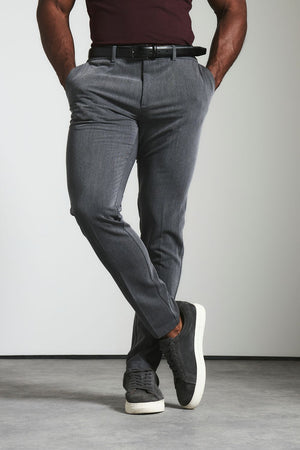 Muscle Fit Essential Trousers in Charcoal