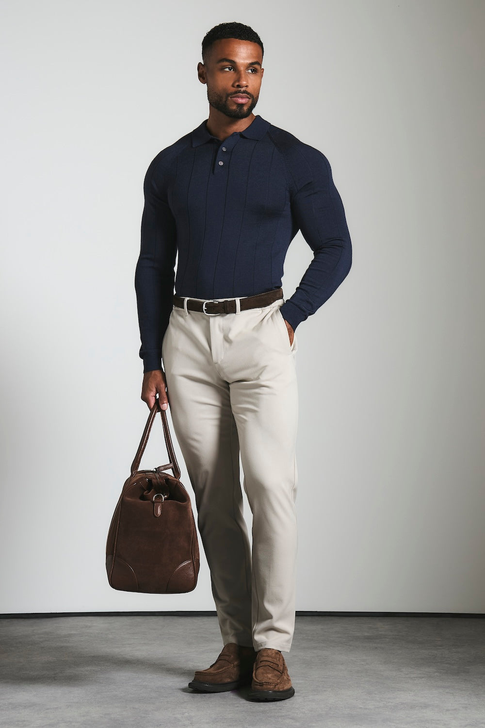 365 Muscle Fit Trouser in Sand