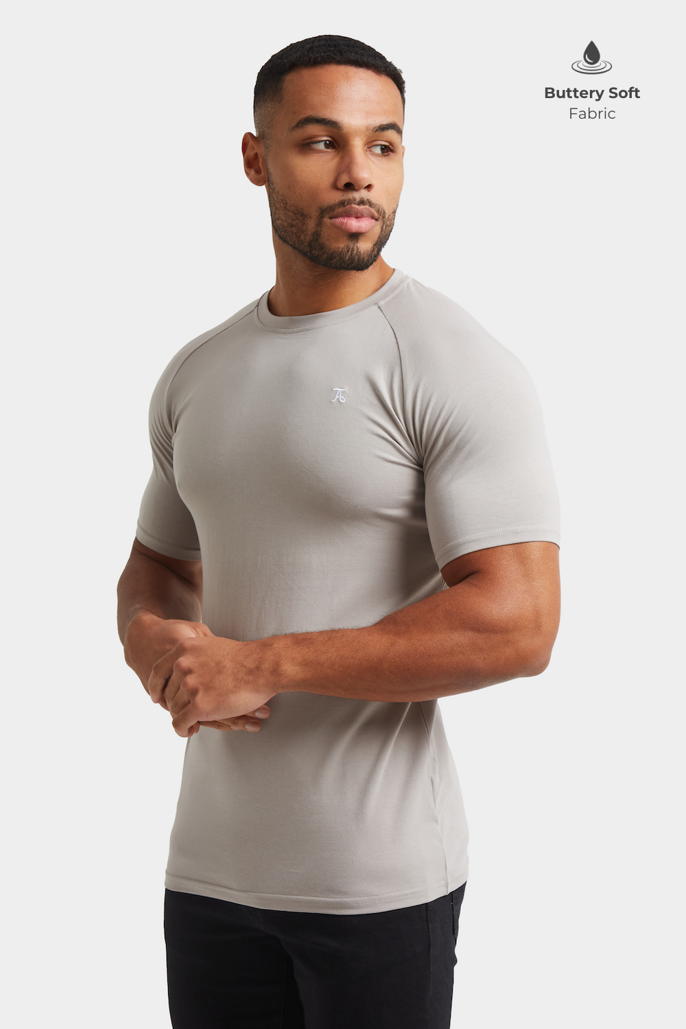Premium Muscle Fit T-Shirt in Concrete Grey