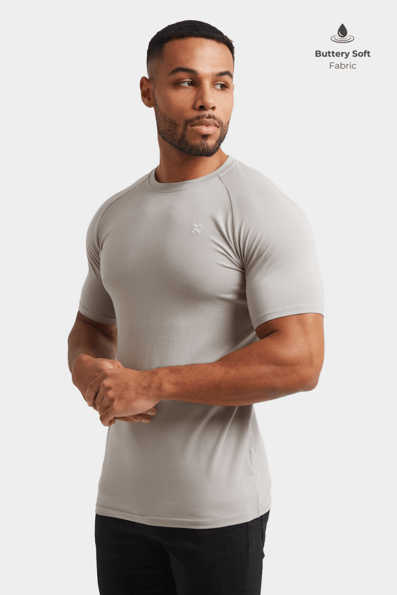 Premium Muscle Fit T-Shirt in Concrete Grey - TAILORED ATHLETE - ROW