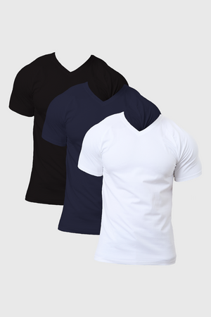 Muscle Fit Favourites V-Neck 3-Pack - TAILORED ATHLETE - ROW