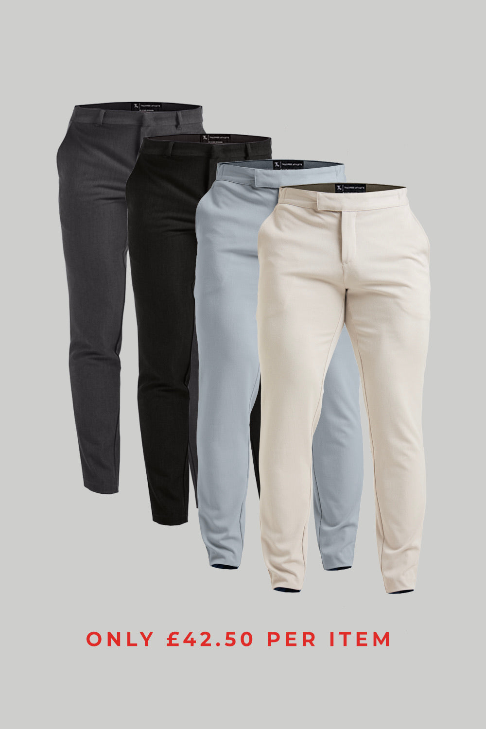 Essential and 365 Trousers 4-Pack - TAILORED ATHLETE - ROW