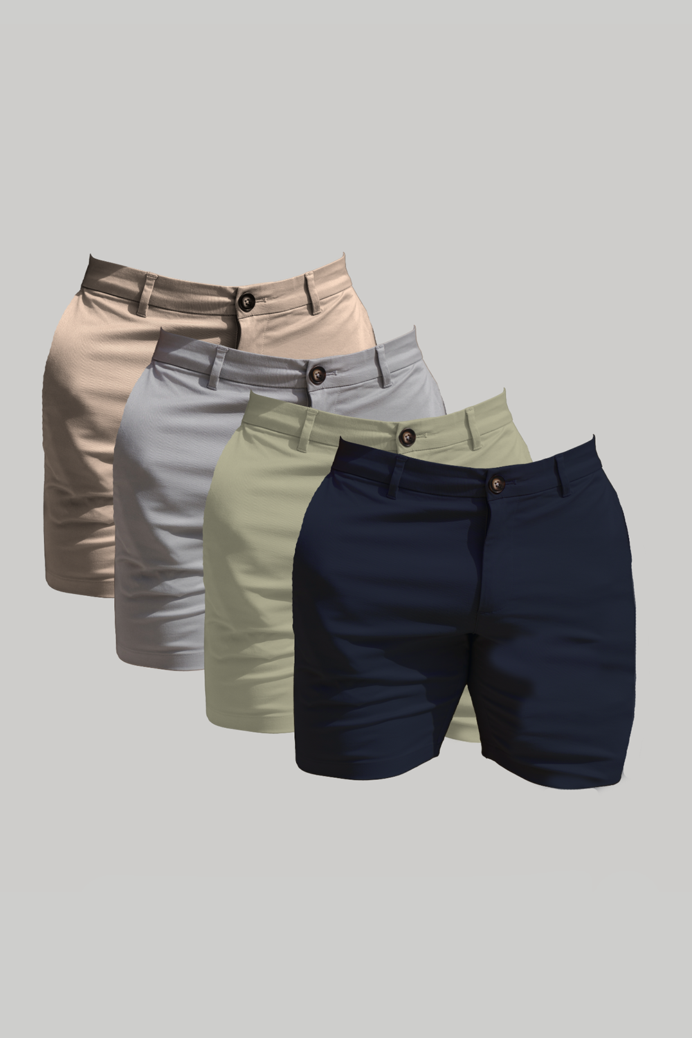 Muscle Fit Chino Shorts 4-Pack - TAILORED ATHLETE - ROW