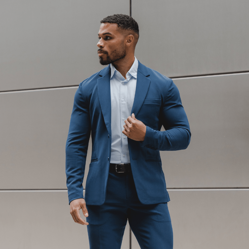 Mens muscle fit sales blazer