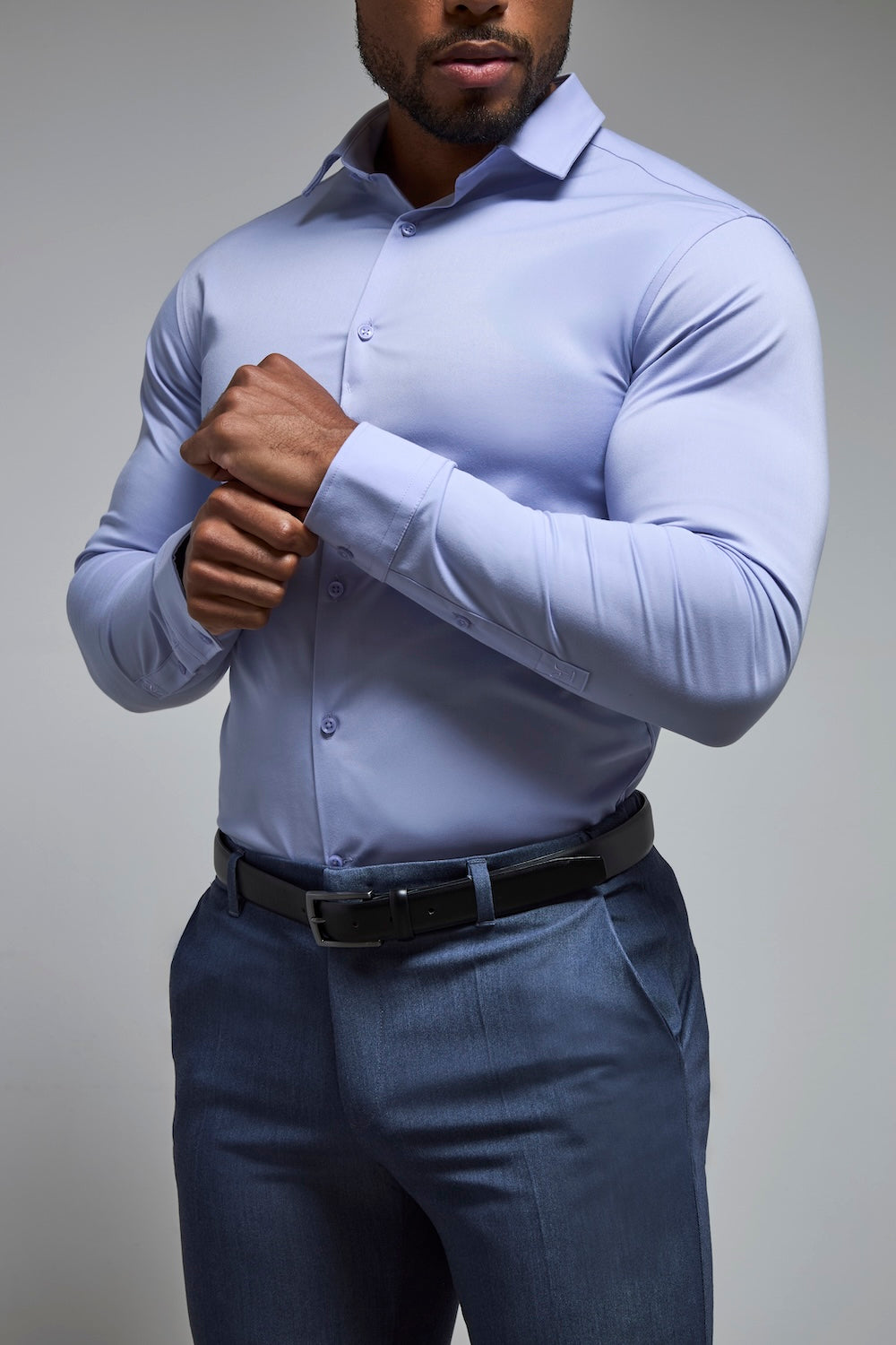Muscle Fit Dress Shirt in Lilac