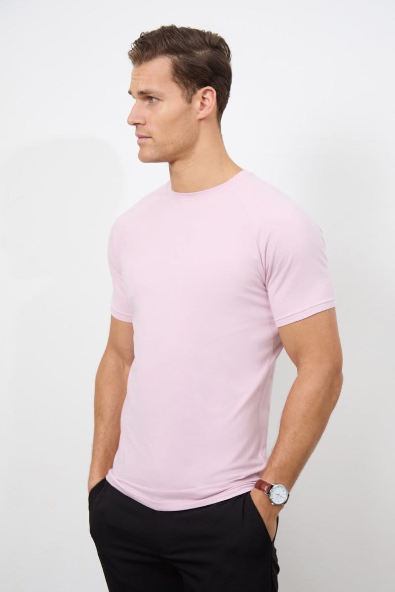 Muscle Fit T-Shirt in Pink - TAILORED ATHLETE - ROW